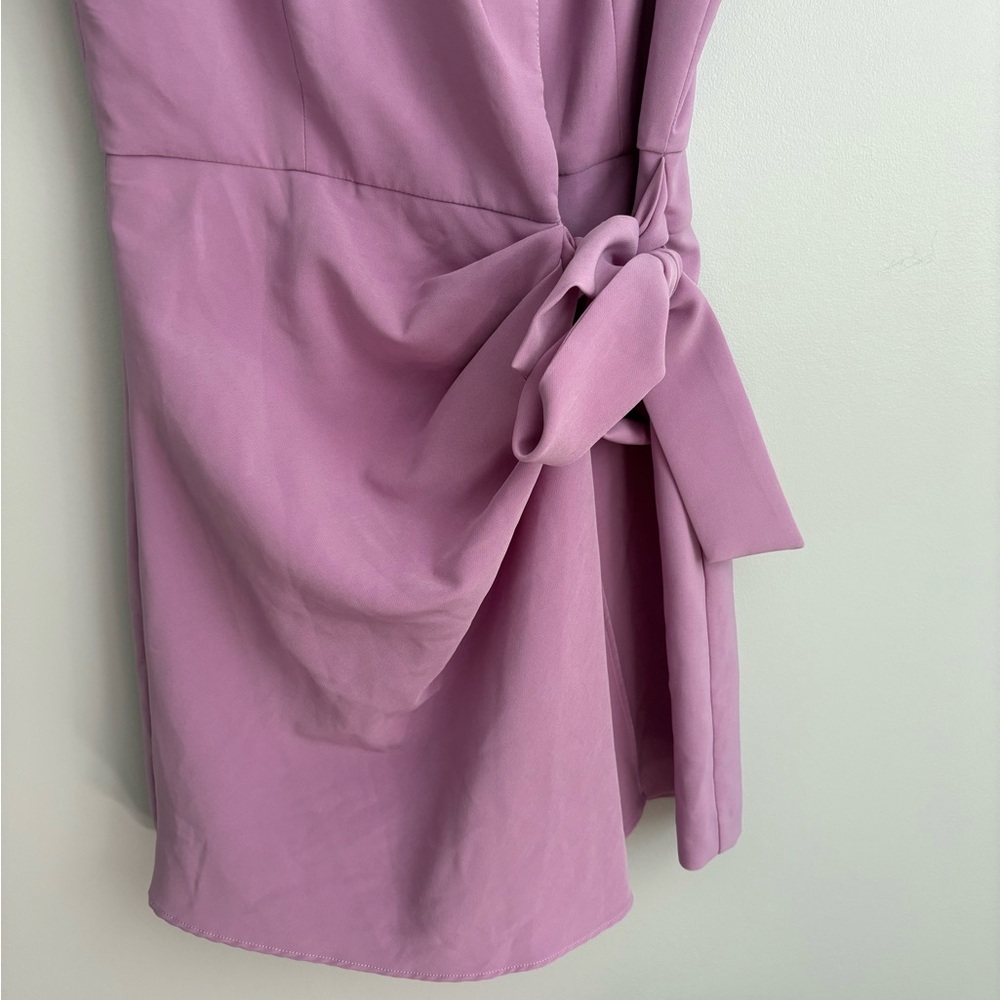 Zara Lilac Mini Wrap Skort Dress - Picture 6 of 10